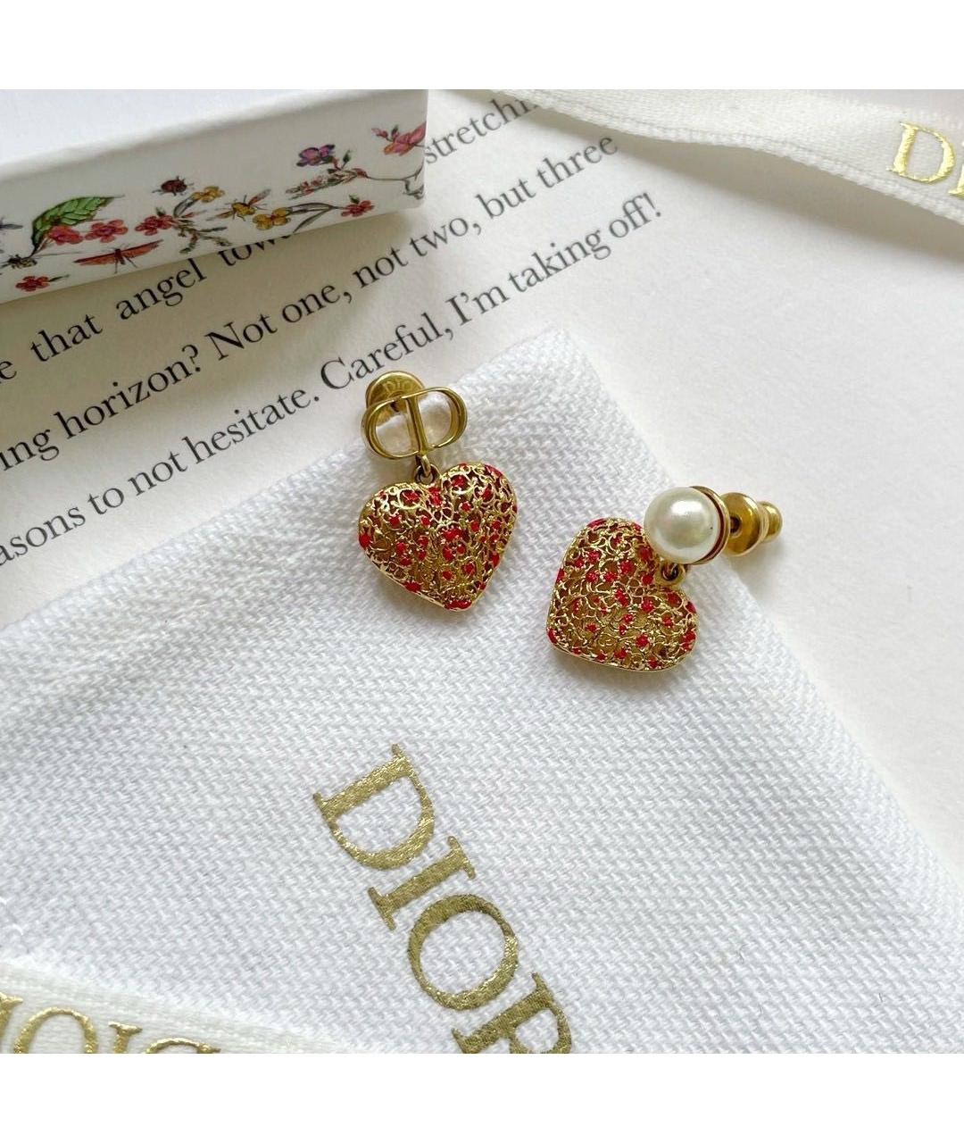 CHRISTIAN DIOR Золотые серьги, фото 3