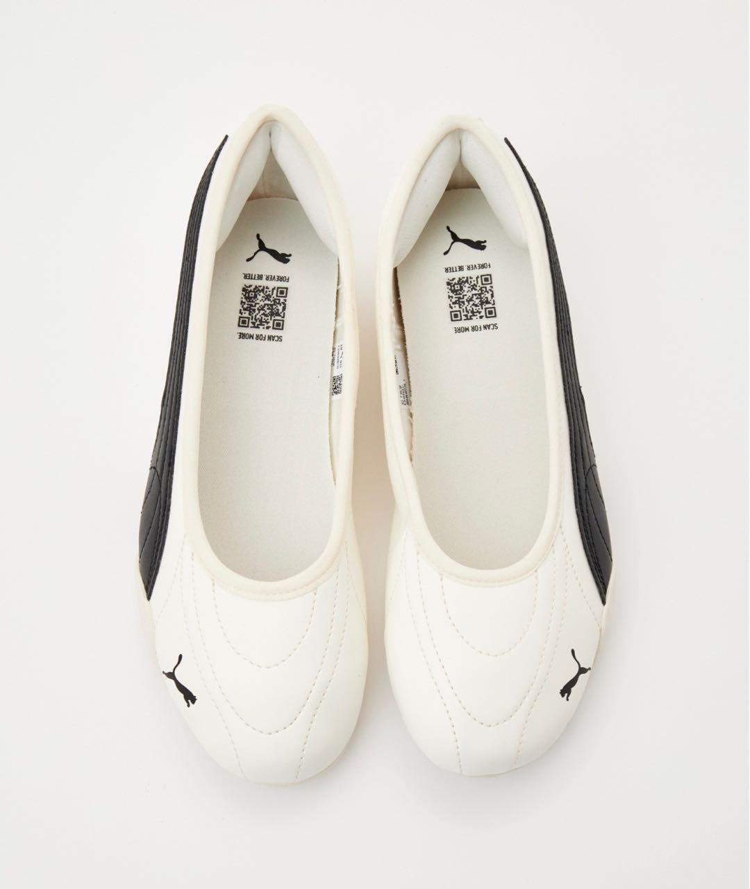 PUMA Белые балетки из искусственной кожи, фото 2