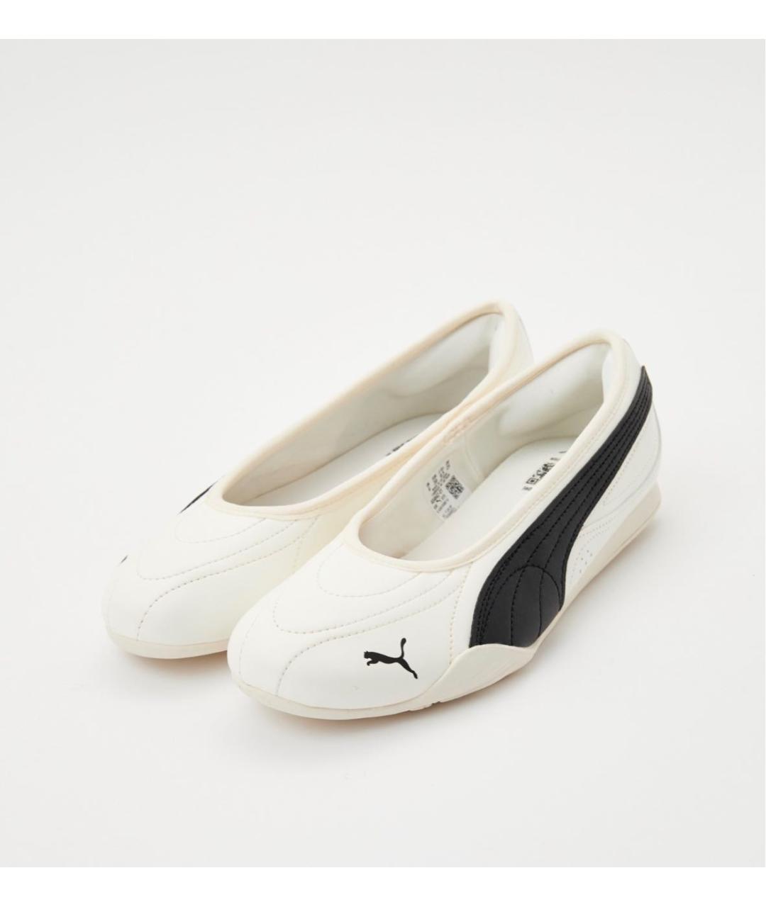 PUMA Белые балетки из искусственной кожи, фото 3