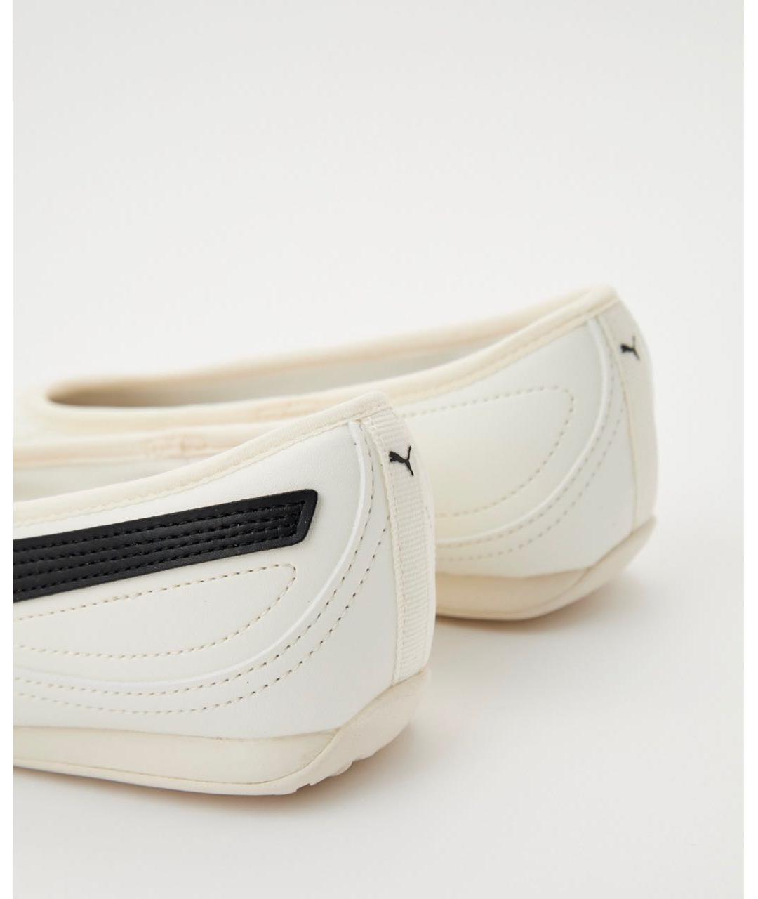 PUMA Белые балетки из искусственной кожи, фото 4