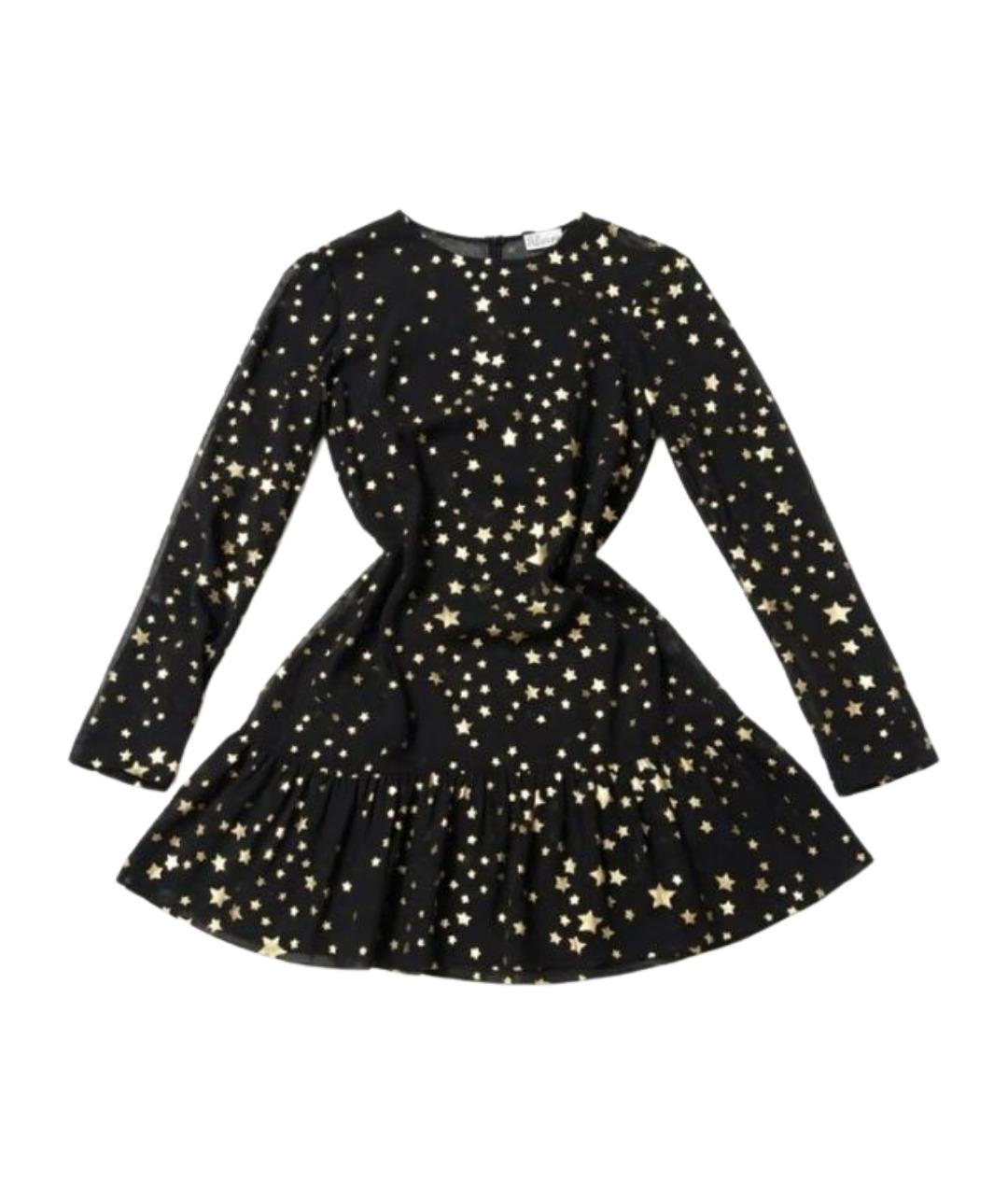 RED VALENTINO Черное шелковое коктейльное платье, фото 1