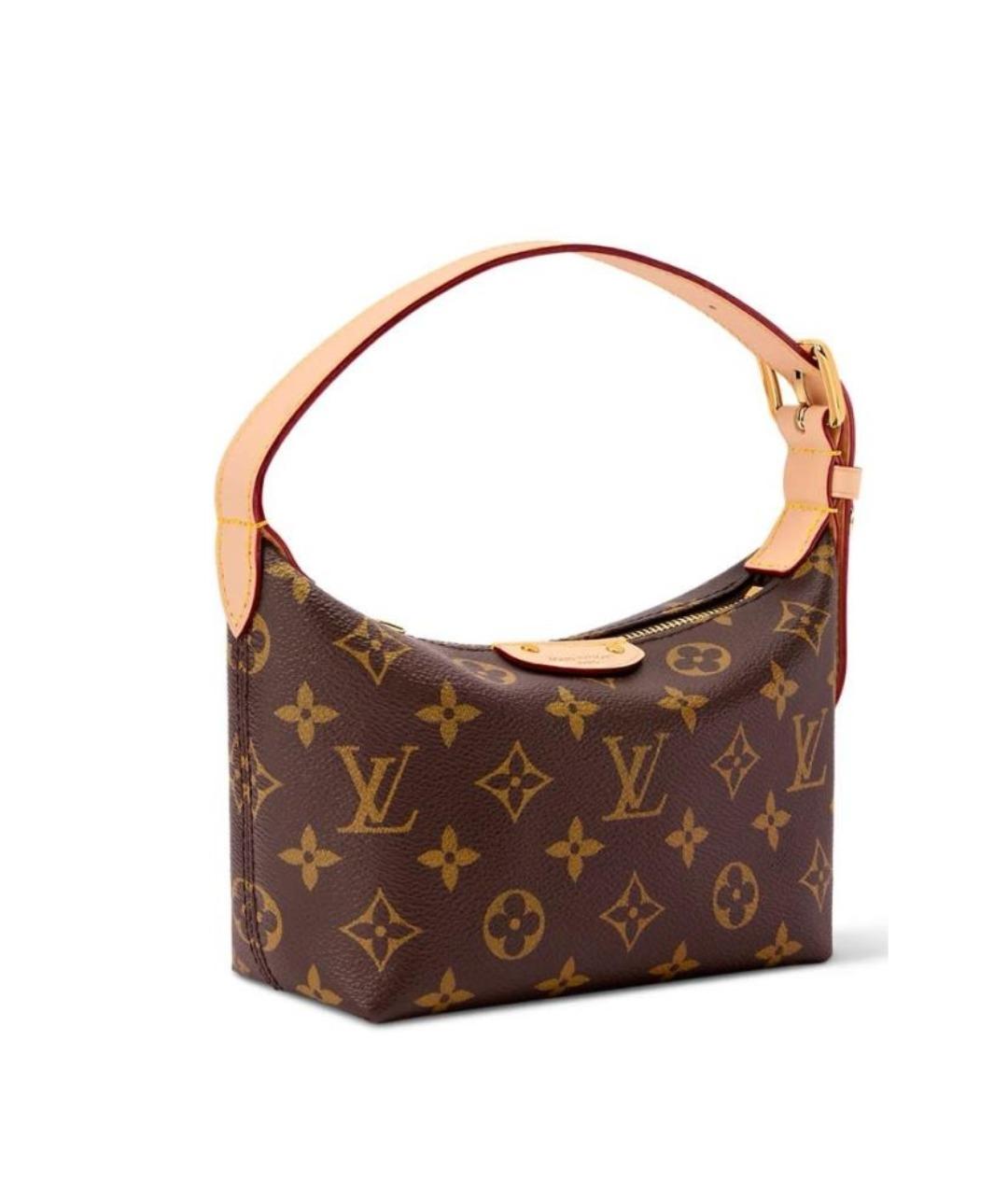 LOUIS VUITTON Коричневая канва сумка с короткими ручками, фото 1