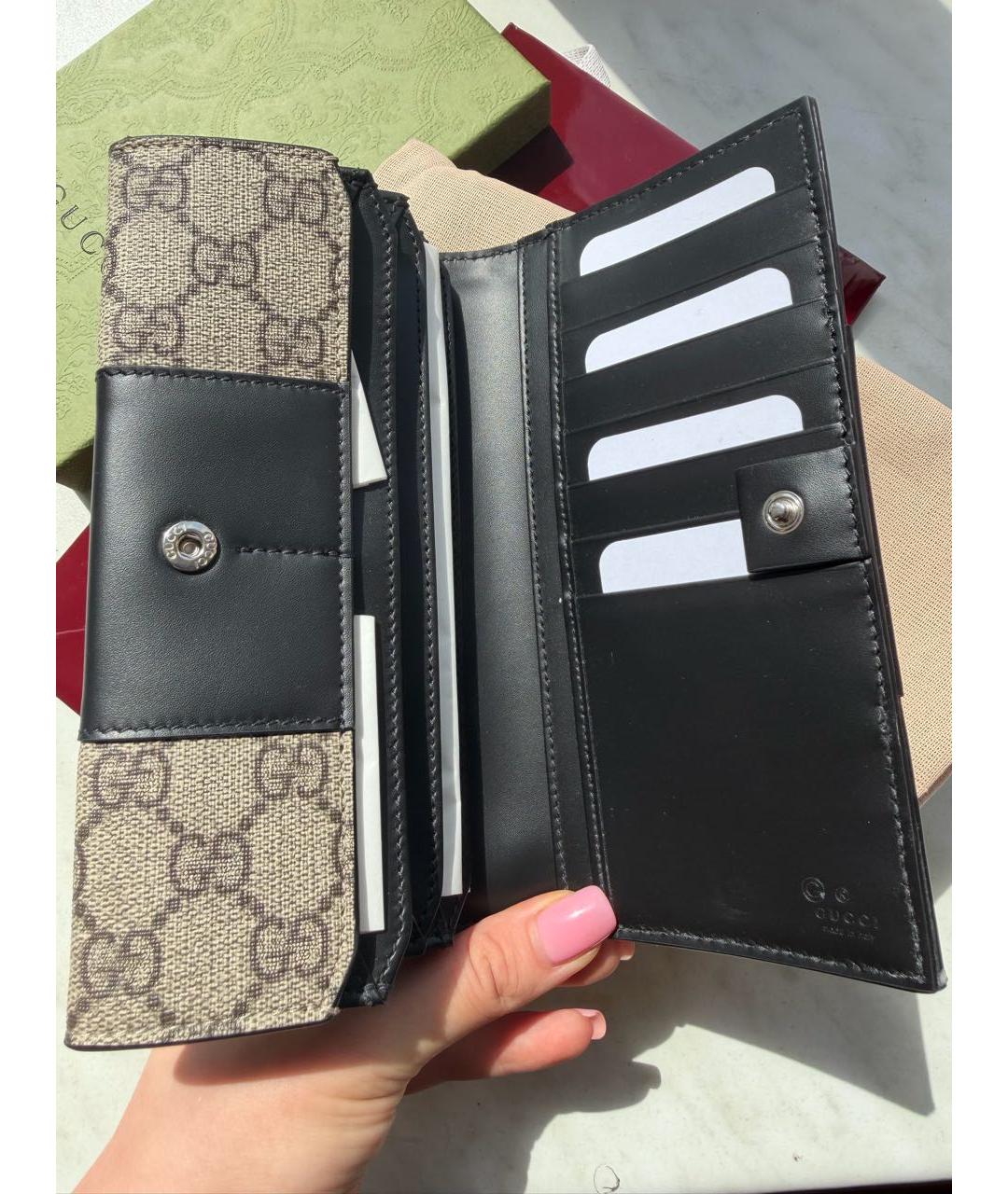 GUCCI Бежевый кошелек, фото 4