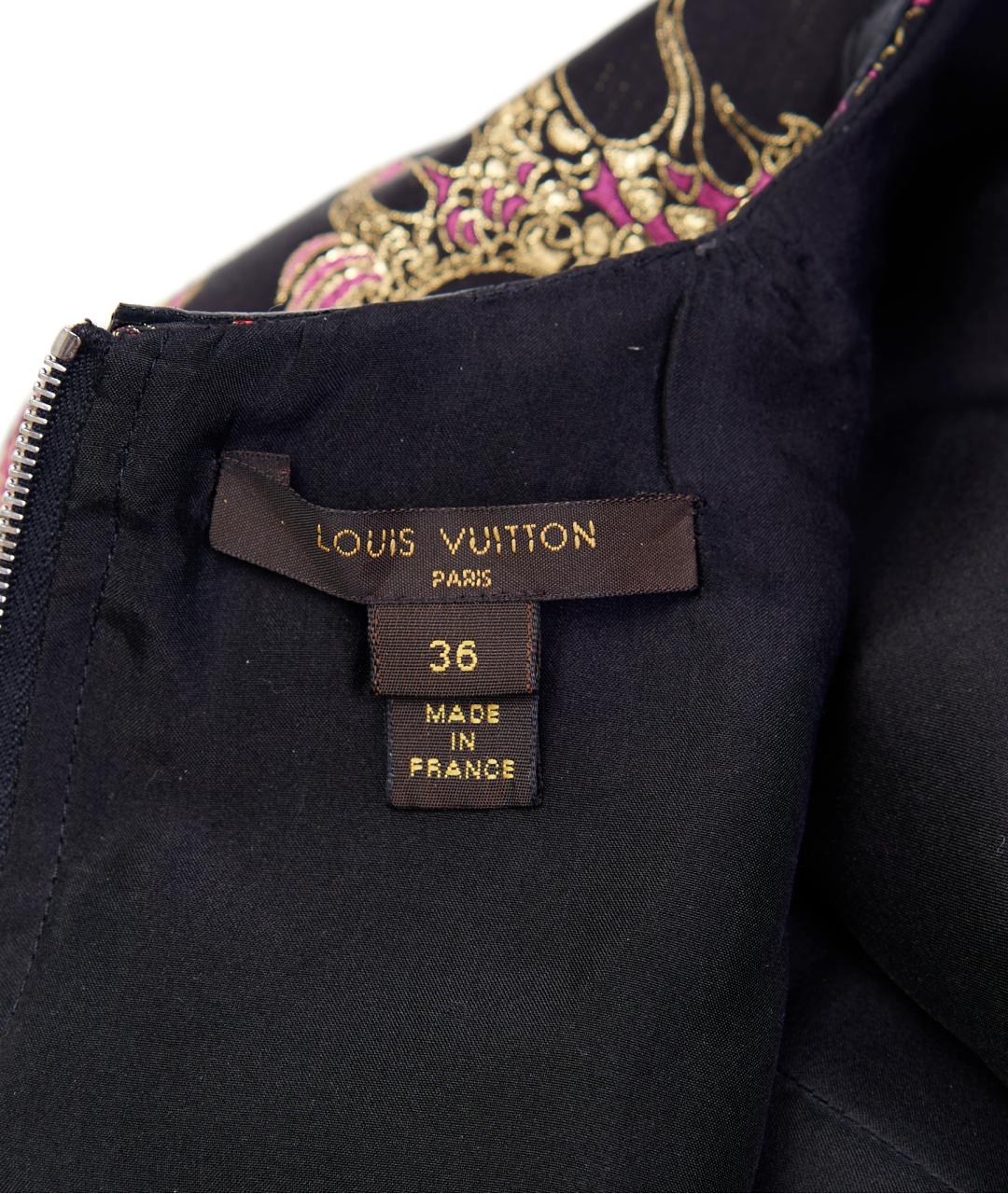 LOUIS VUITTON Черное шелковое вечернее платье, фото 3