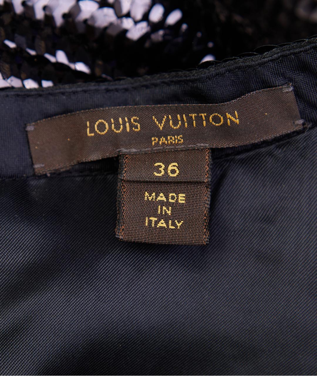 LOUIS VUITTON Черное полиэстеровое вечернее платье, фото 3
