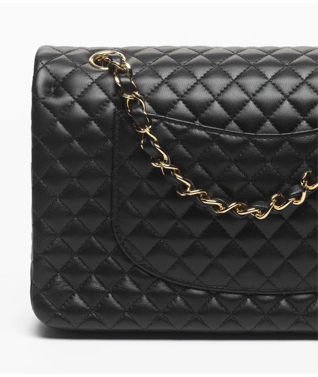 CHANEL Черная кожаная сумка через плечо, фото 4