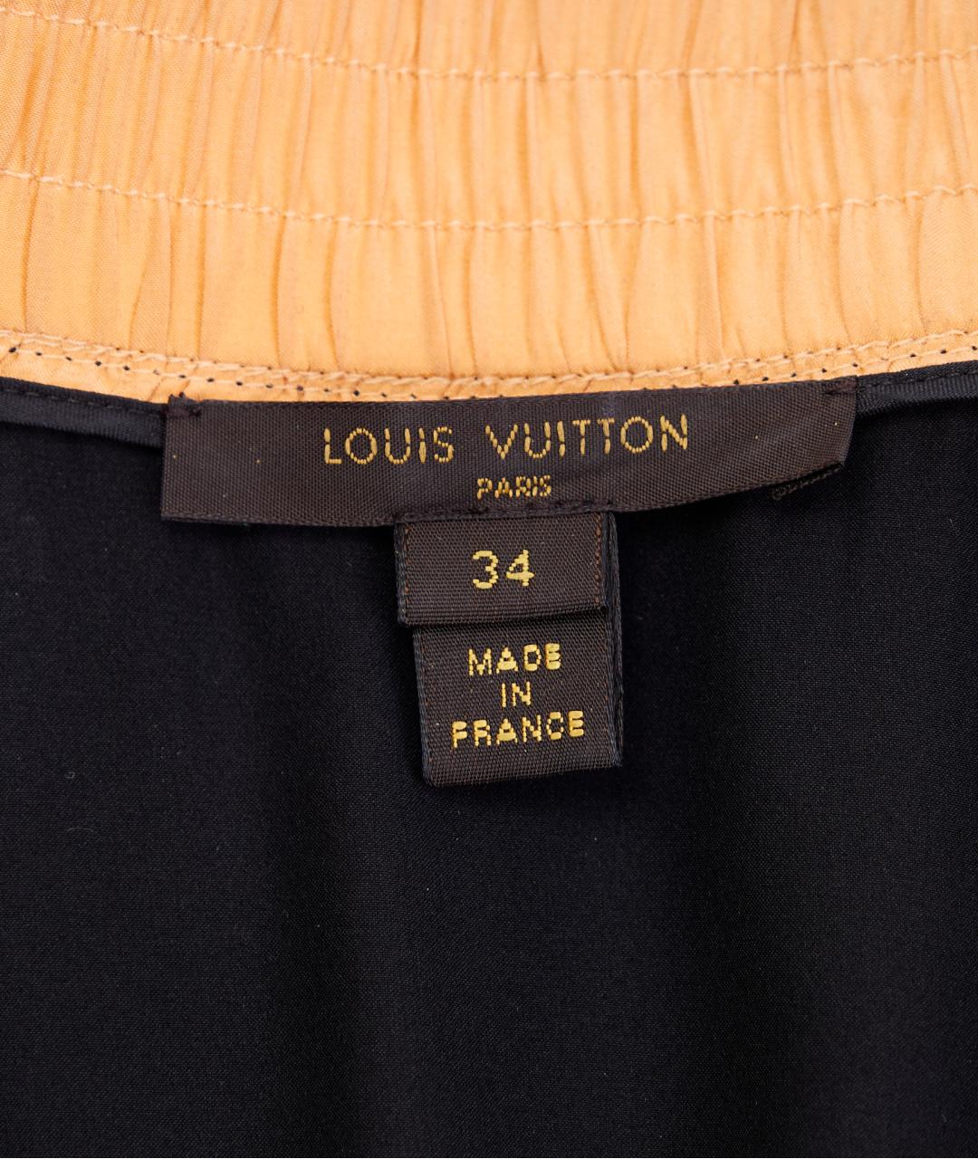 LOUIS VUITTON Черное шелковое повседневное платье, фото 2
