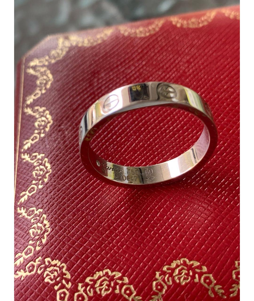 CARTIER Серебряное кольцо из белого золота, фото 3