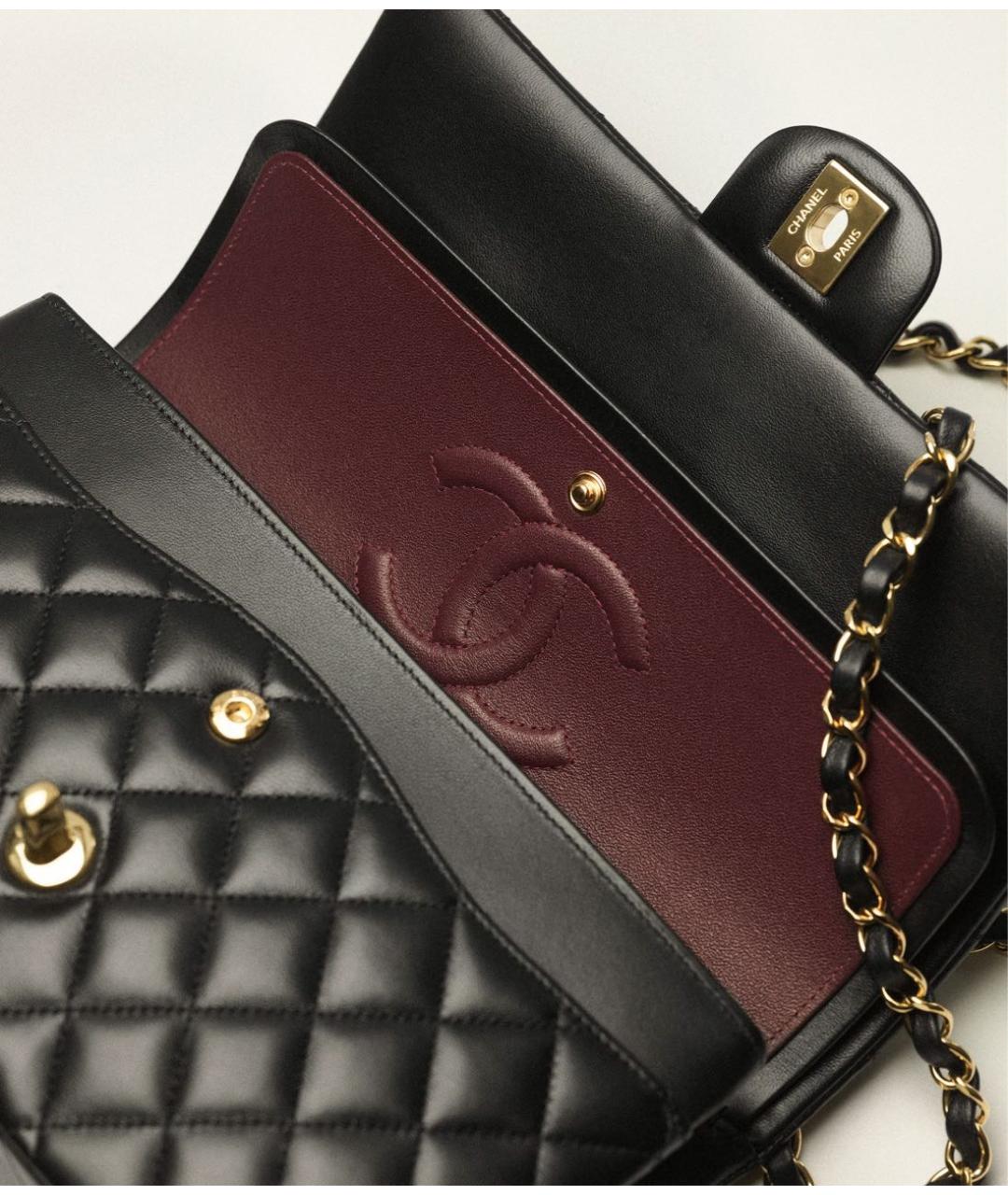 CHANEL Черная кожаная сумка через плечо, фото 4