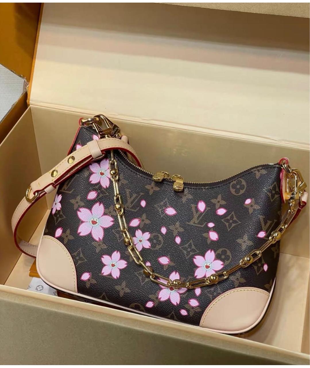 LOUIS VUITTON Коричневая канва сумка через плечо, фото 2