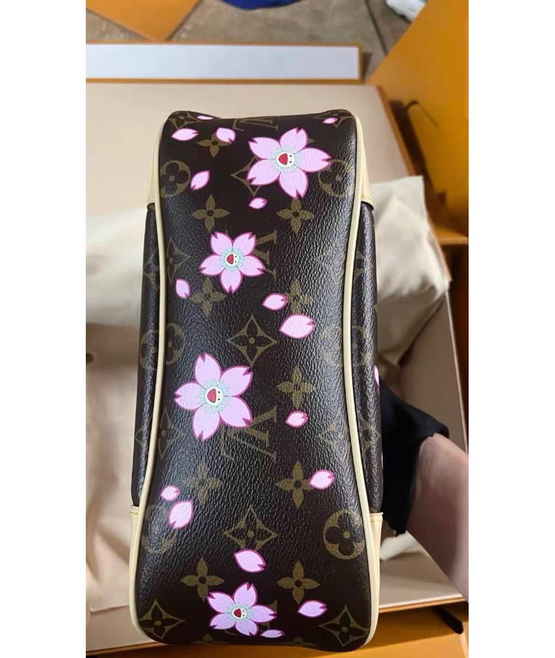 LOUIS VUITTON Коричневая канва сумка через плечо, фото 4