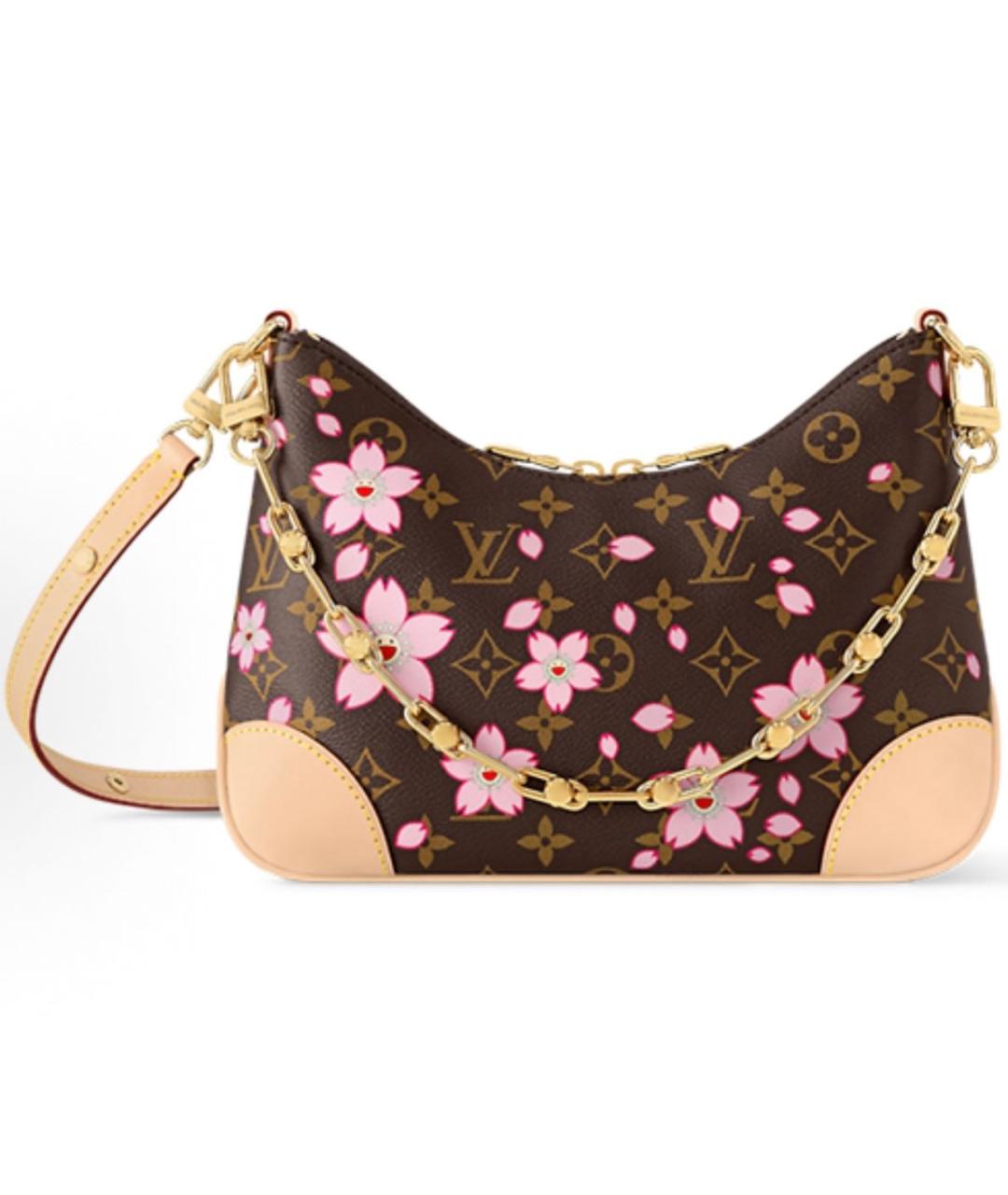 LOUIS VUITTON Коричневая канва сумка через плечо, фото 5