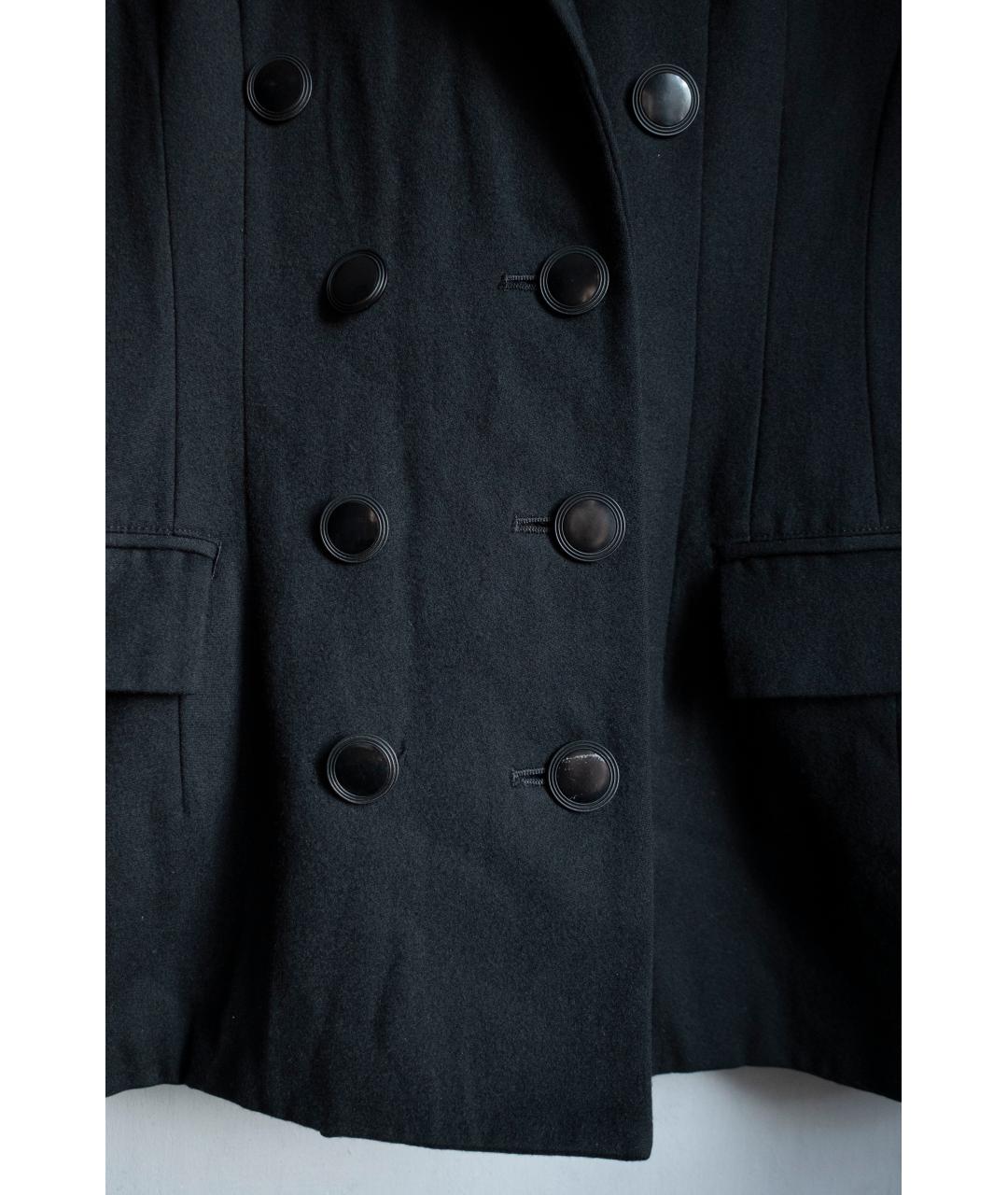 YOHJI YAMAMOTO Черный шерстяной жакет/пиджак, фото 4
