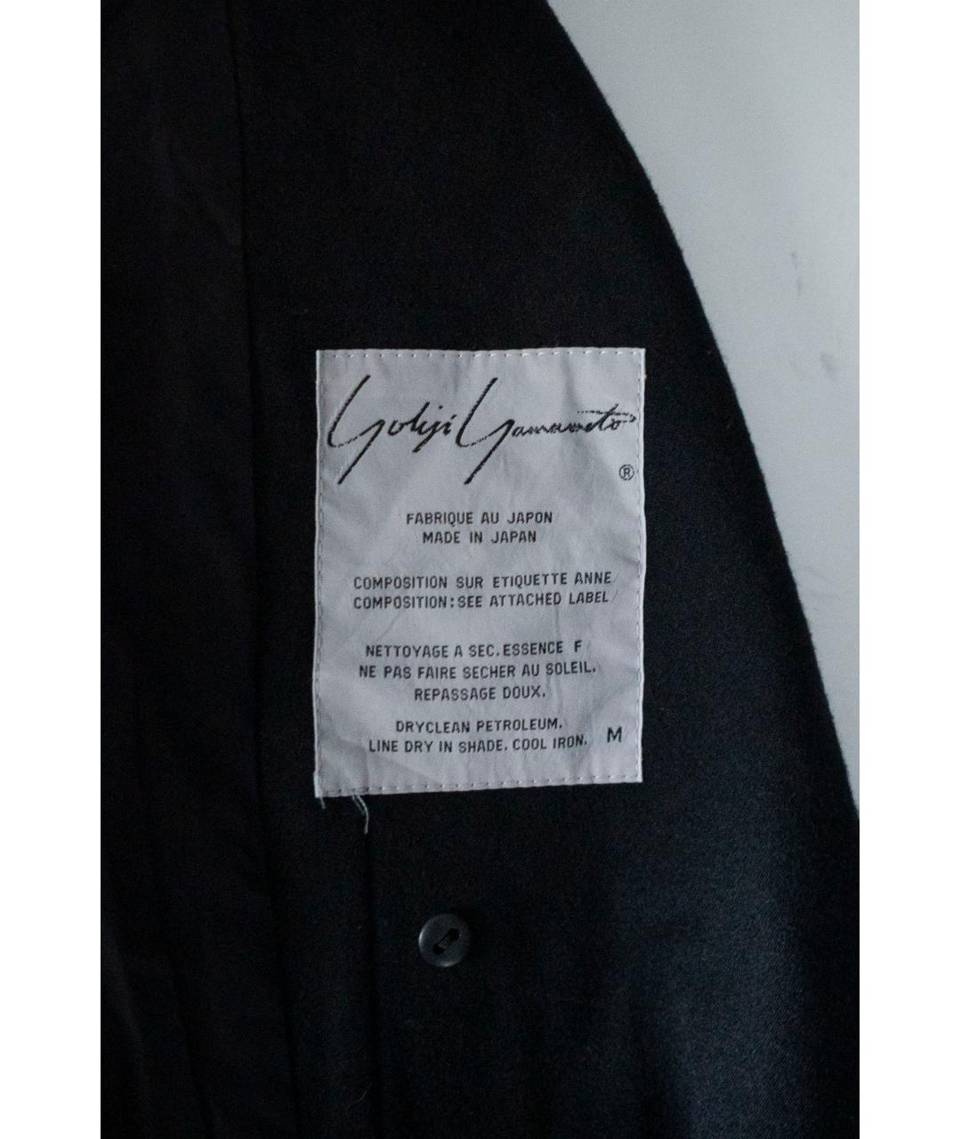 YOHJI YAMAMOTO Черный шерстяной жакет/пиджак, фото 8