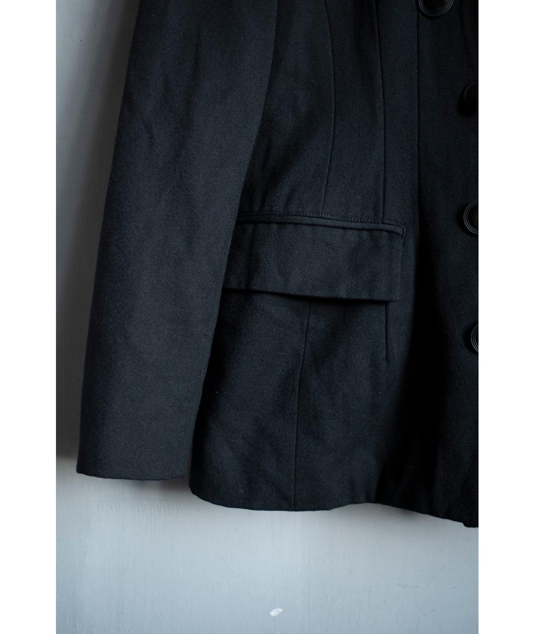 YOHJI YAMAMOTO Черный шерстяной жакет/пиджак, фото 5