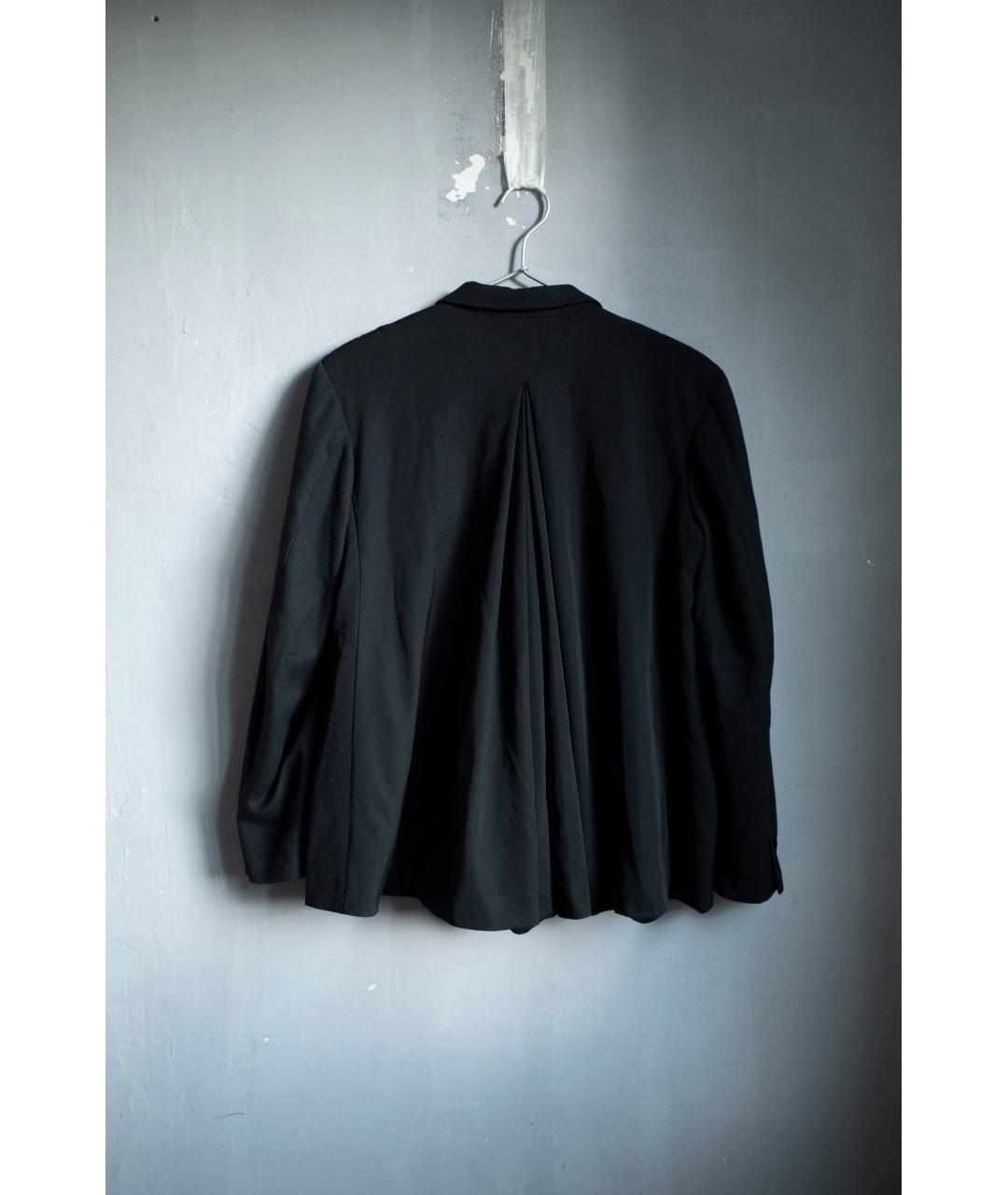 YOHJI YAMAMOTO Черный шерстяной жакет/пиджак, фото 2