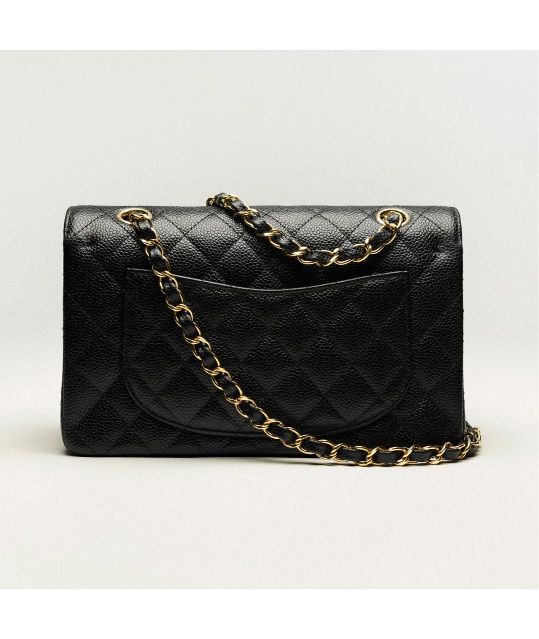CHANEL Черная кожаная сумка через плечо, фото 3