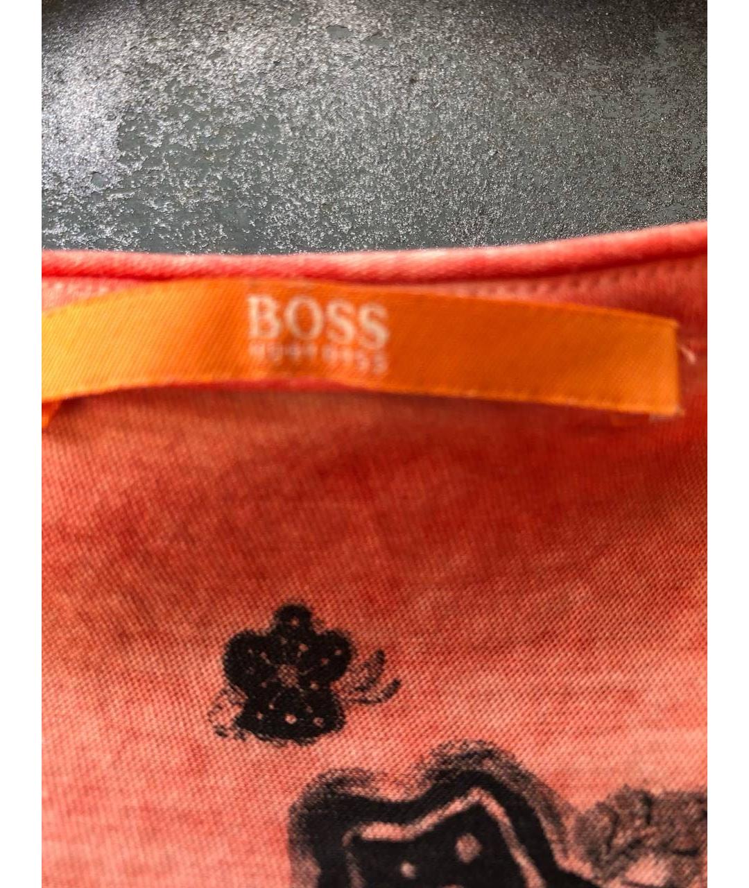 HUGO BOSS Оранжевая футболка, фото 3