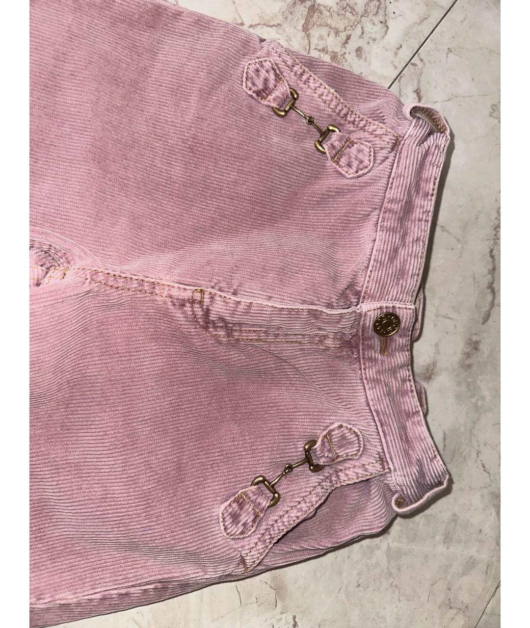 GUCCI KIDS Розовые хлопковые брюки и шорты, фото 3