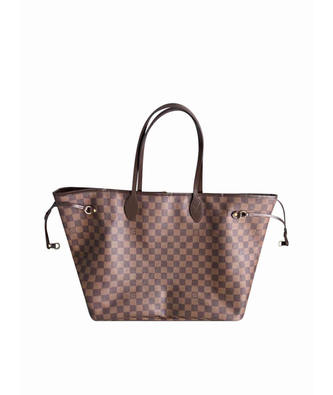 LOUIS VUITTON Коричневая канва сумка тоут, фото 1