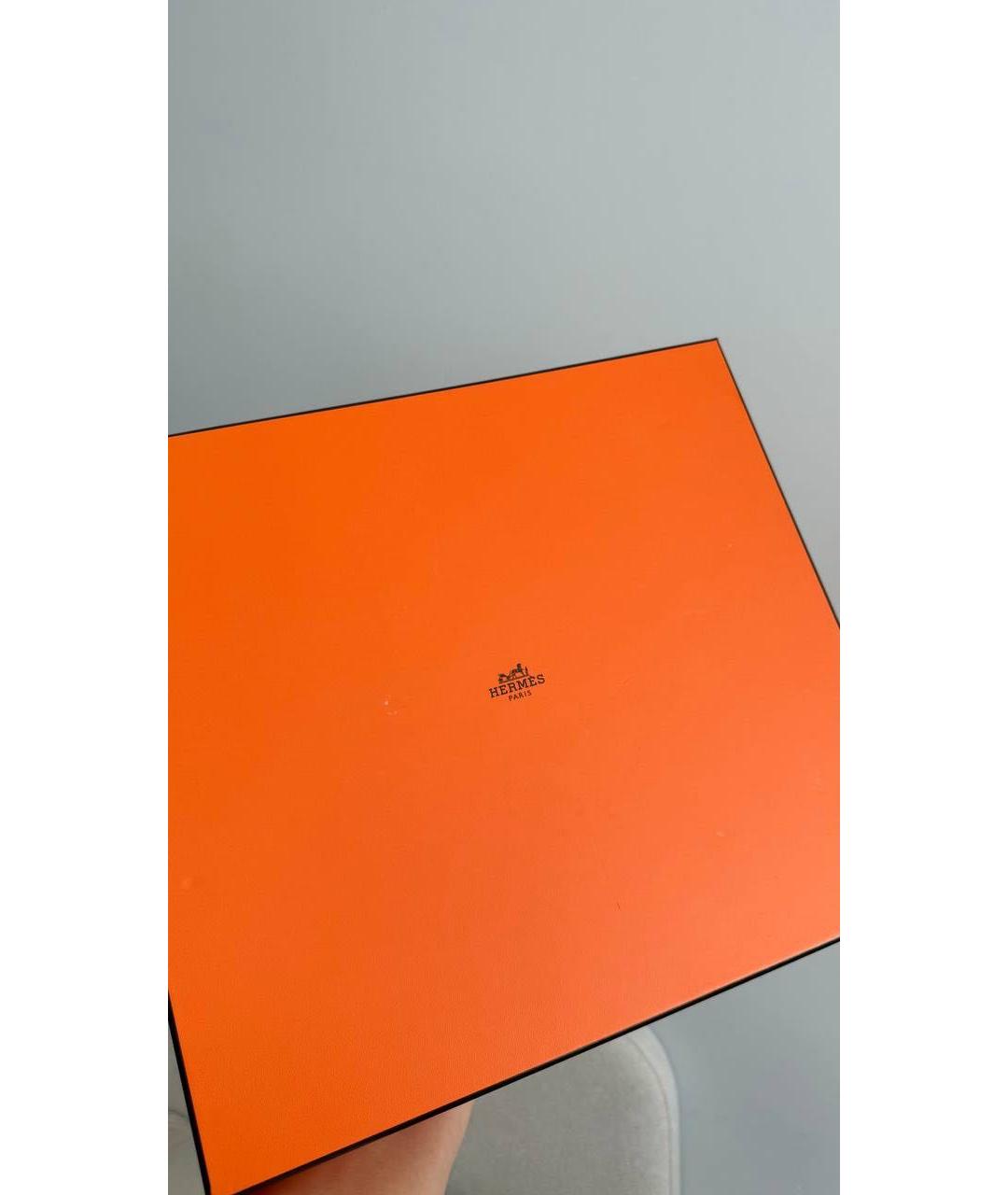 HERMES Черная кожаная сумка тоут, фото 5