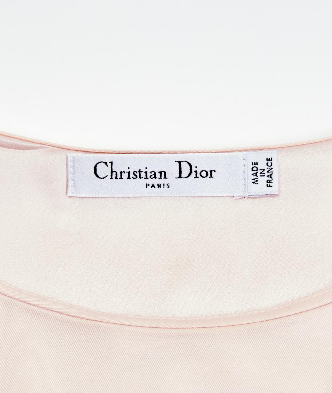 CHRISTIAN DIOR Розовое хлопковое вечернее платье, фото 3