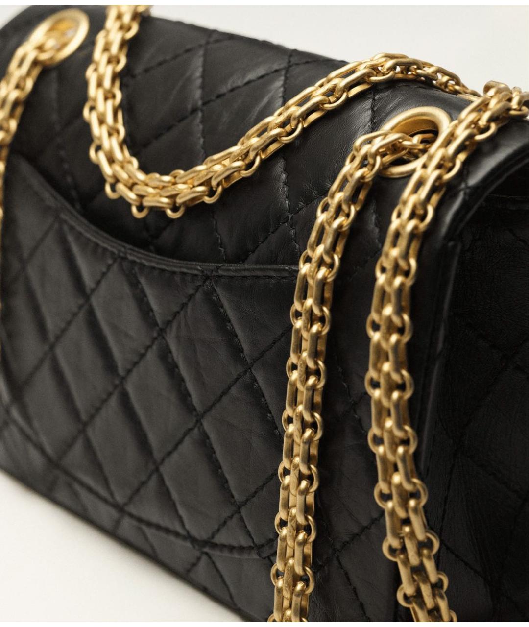 CHANEL Черная кожаная сумка через плечо, фото 4