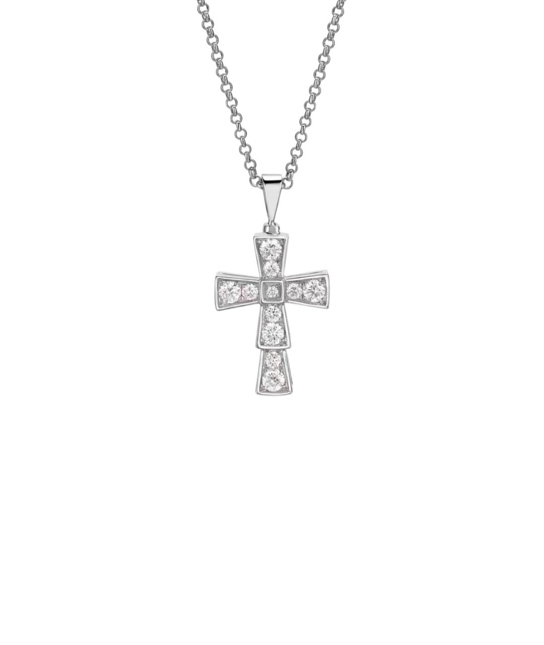 BVLGARI Серебряное колье из белого золота, фото 5