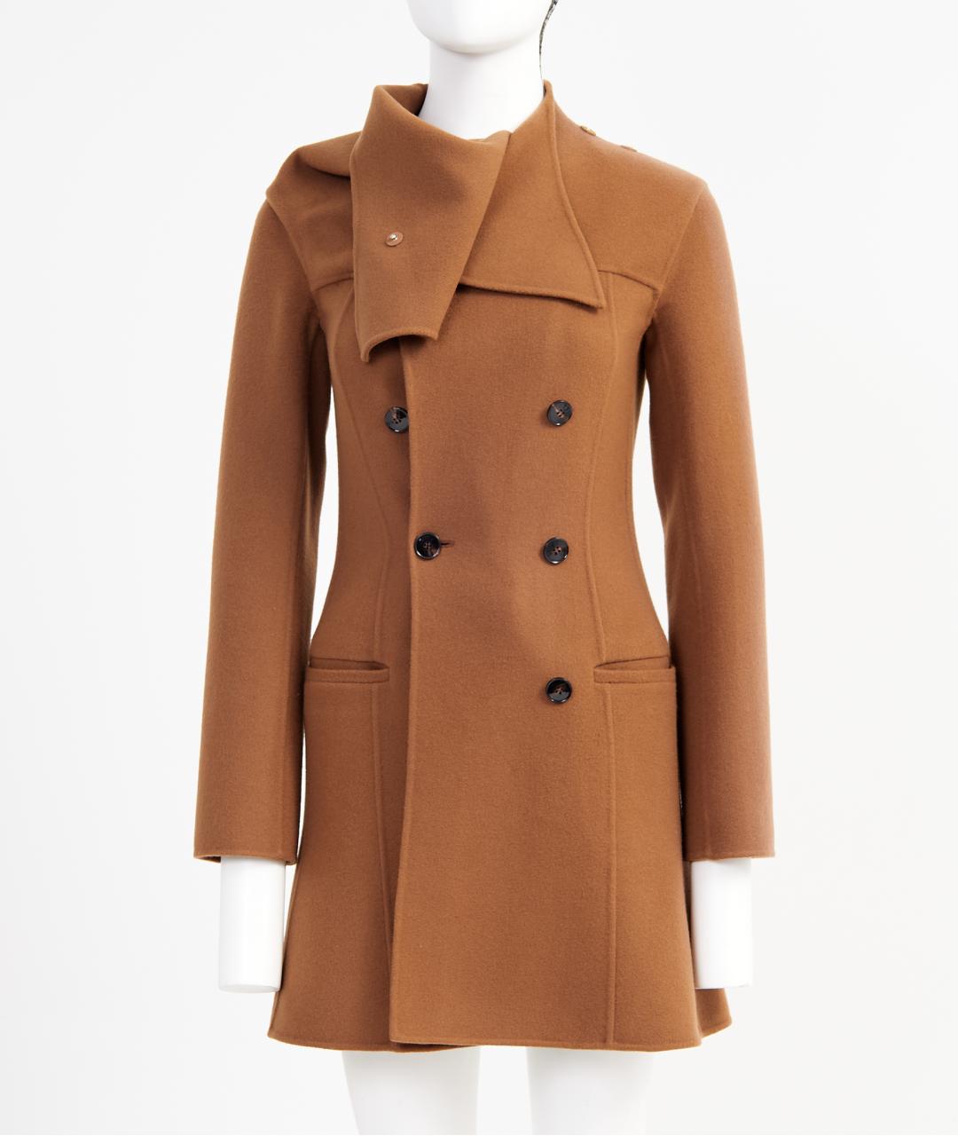 CHRISTIAN DIOR Коричневое кашемировое пальто, фото 2