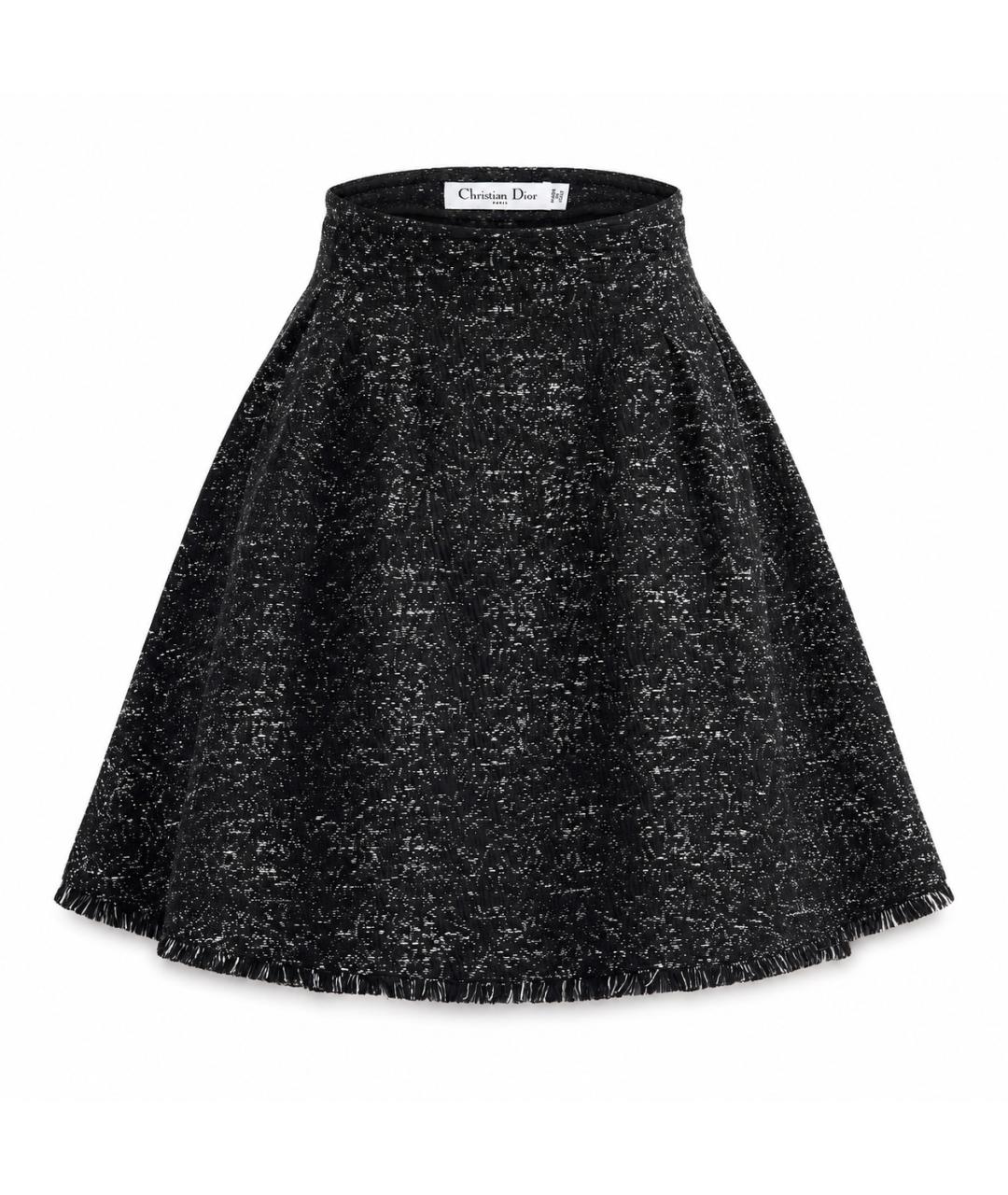 CHRISTIAN DIOR Черная хлопковая юбка мини, фото 1