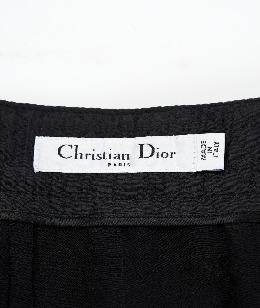 CHRISTIAN DIOR Черные шелковые шорты, фото 3