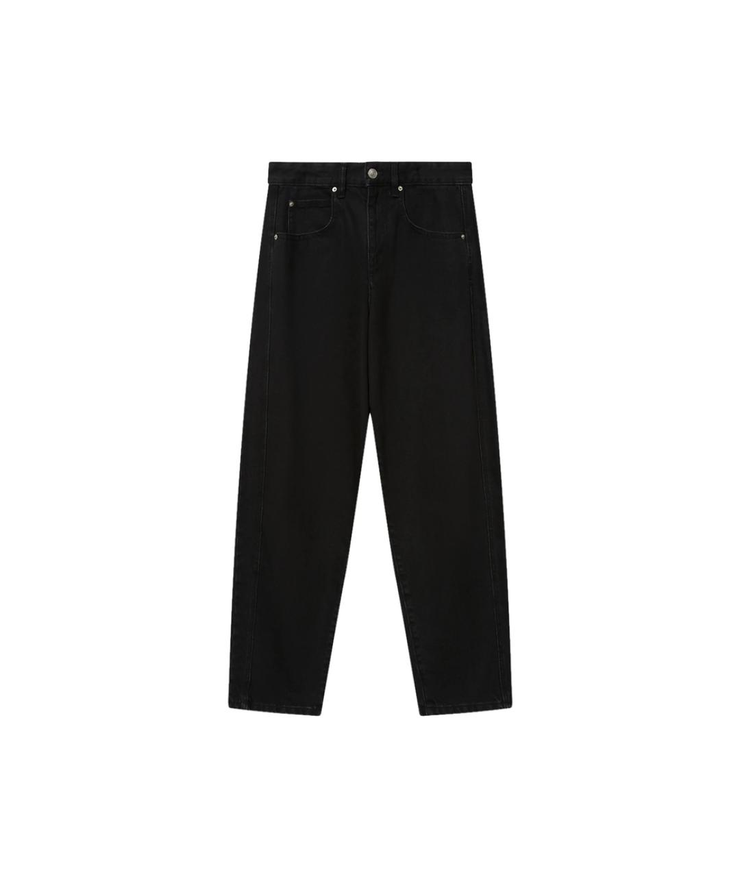 ISABEL MARANT ETOILE Черные хлопковые джинсы слим, фото 1