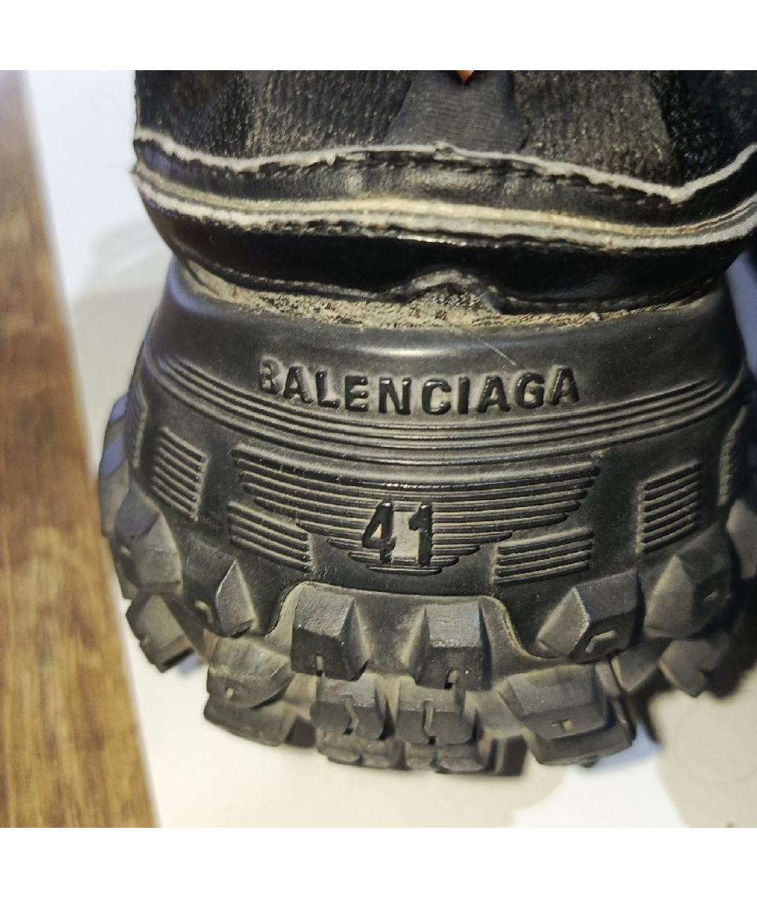 BALENCIAGA Черные высокие кроссовки / кеды, фото 7