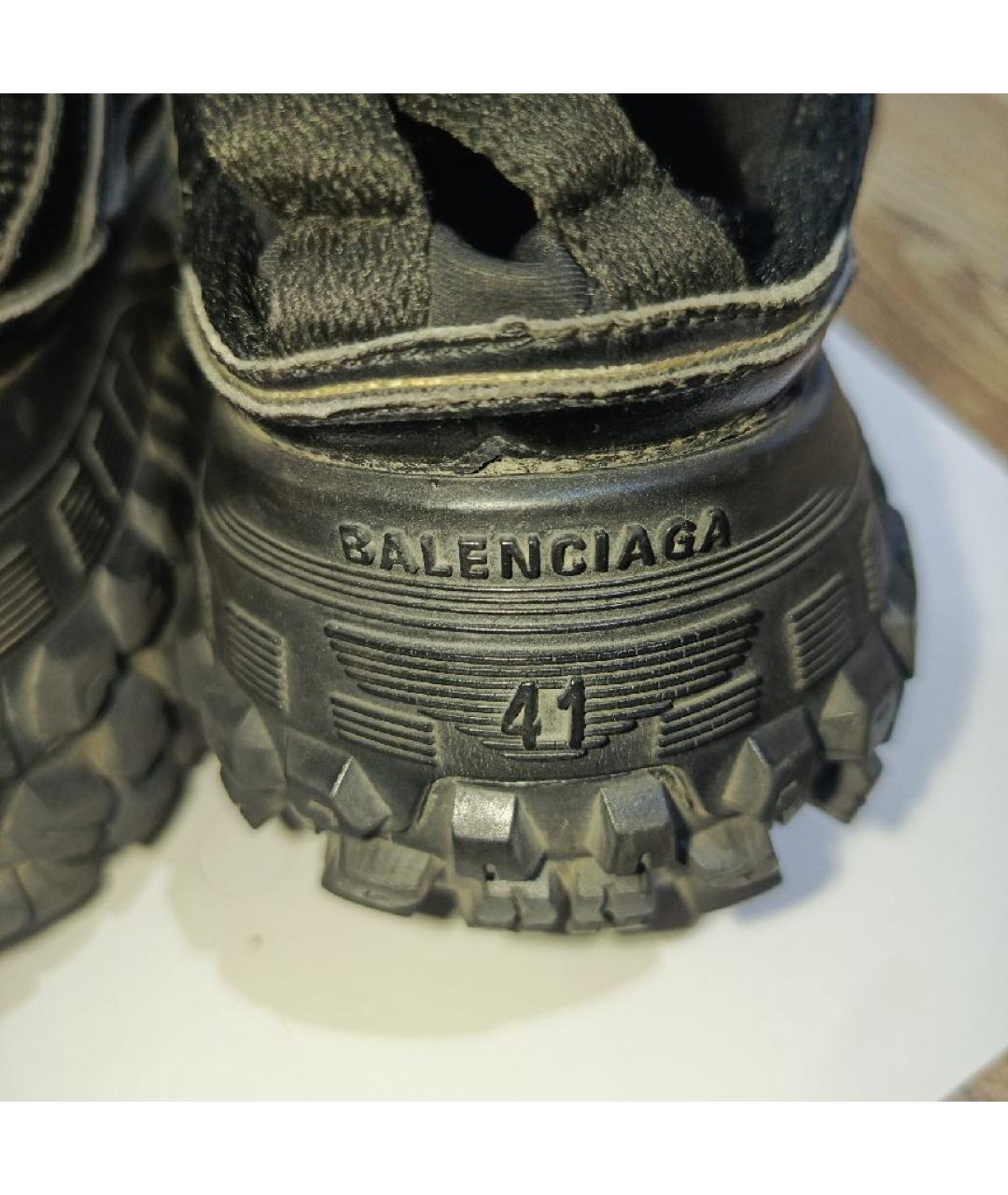 BALENCIAGA Черные высокие кроссовки / кеды, фото 8