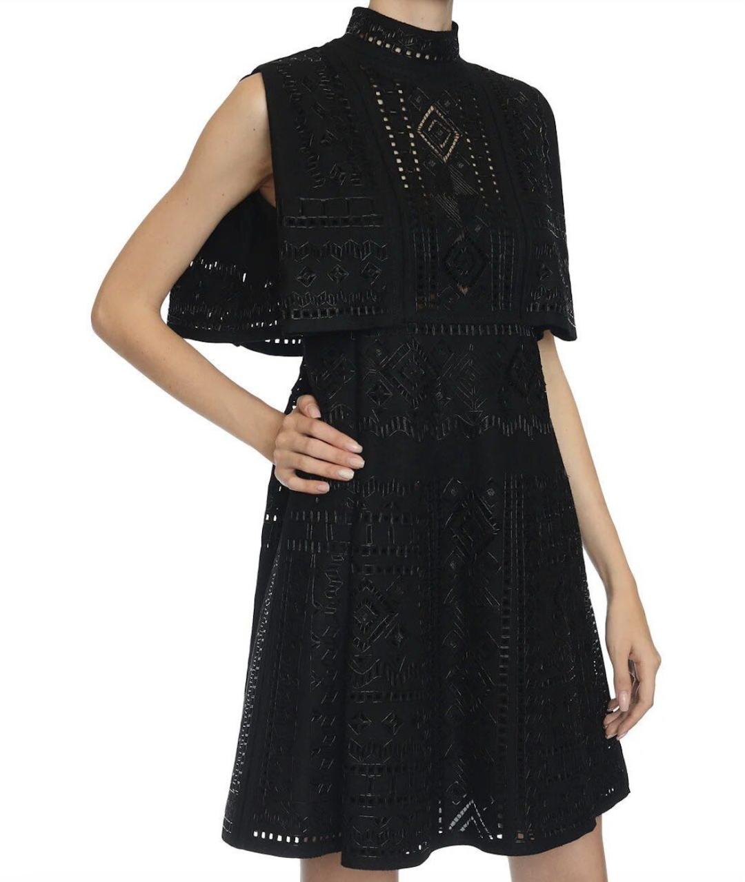 VALENTINO Черное шерстяное вечернее платье, фото 4