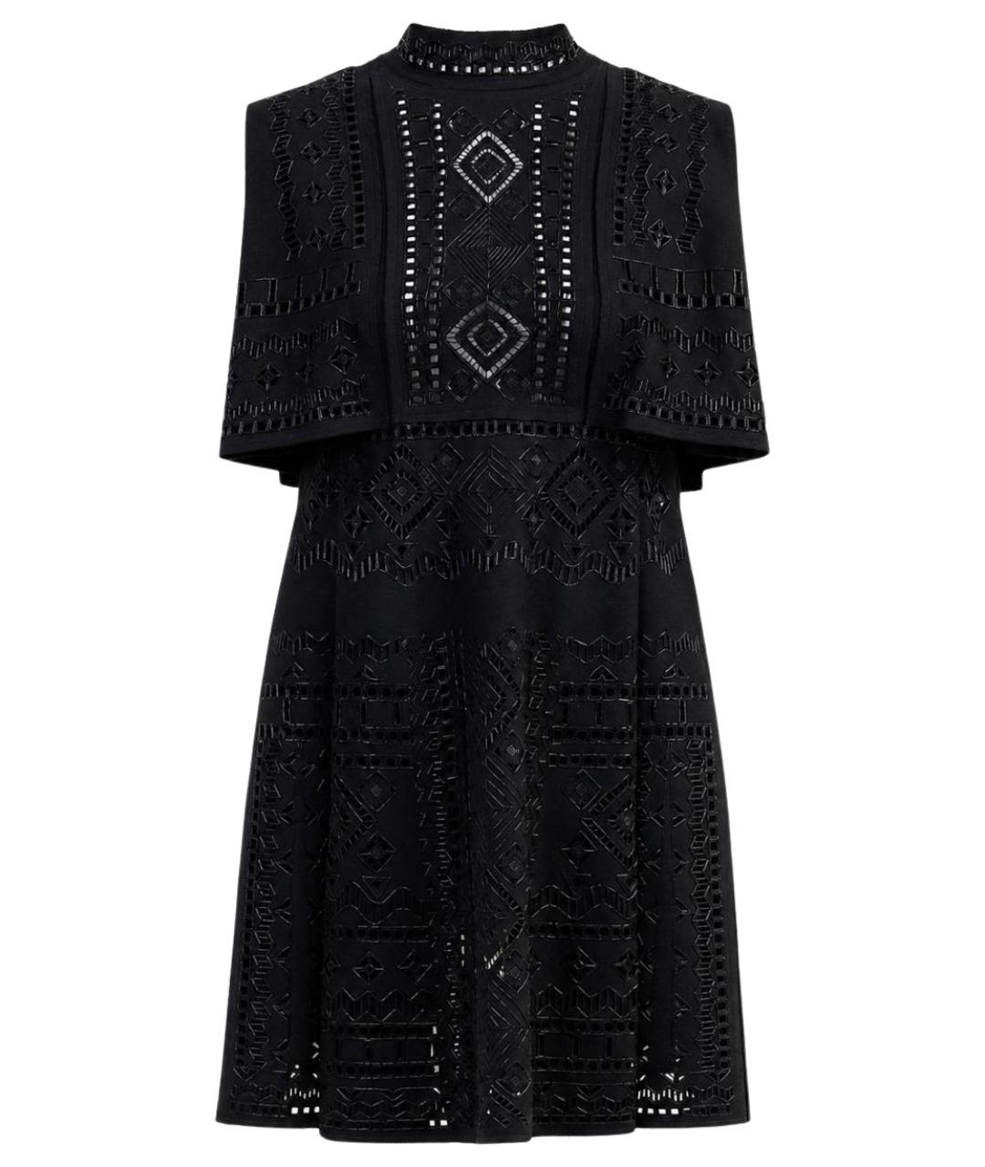 VALENTINO Черное шерстяное вечернее платье, фото 1