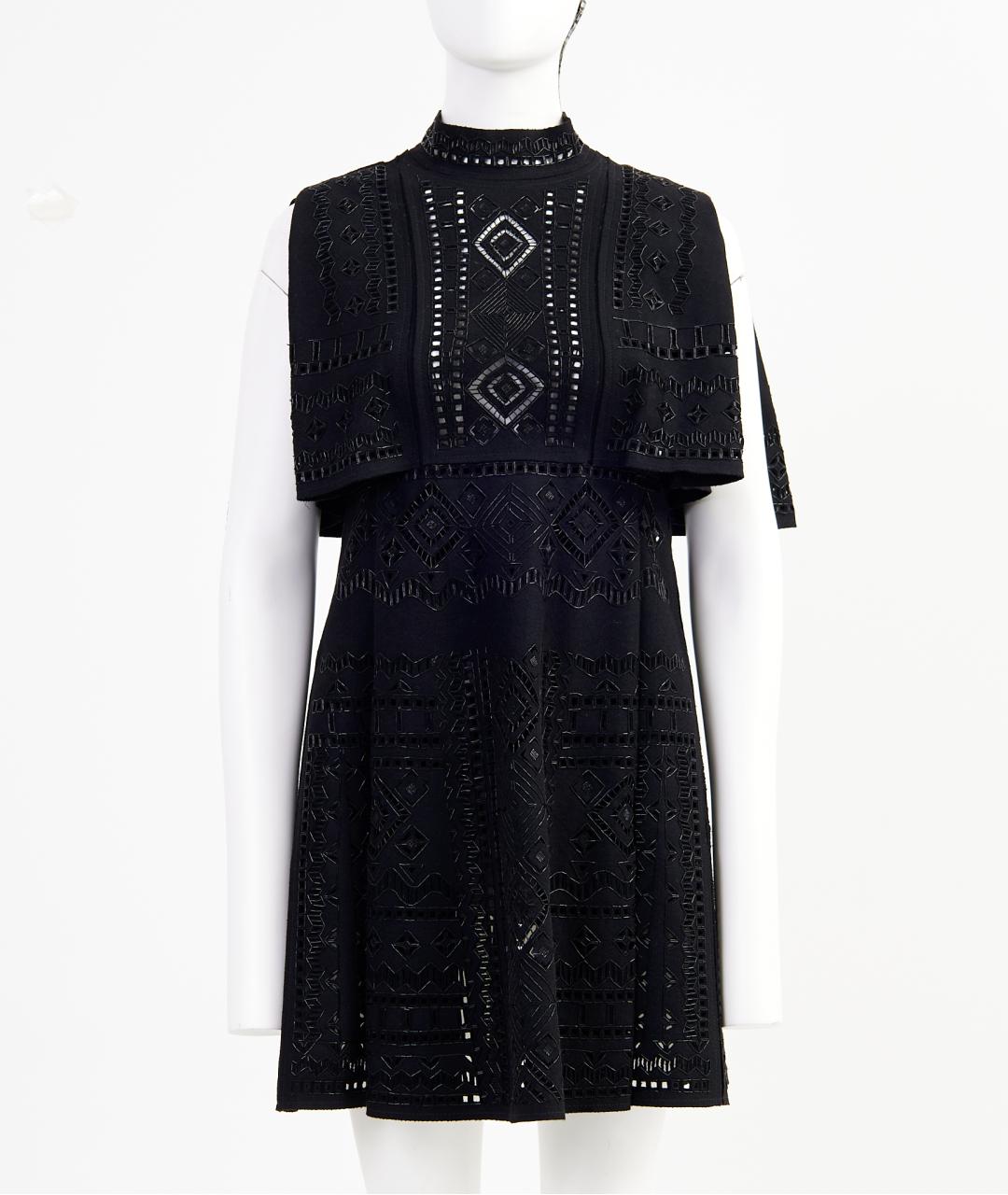 VALENTINO Черное шерстяное вечернее платье, фото 8