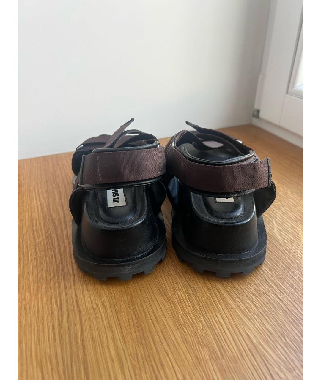 JIL SANDER Коричневые босоножки, фото 3