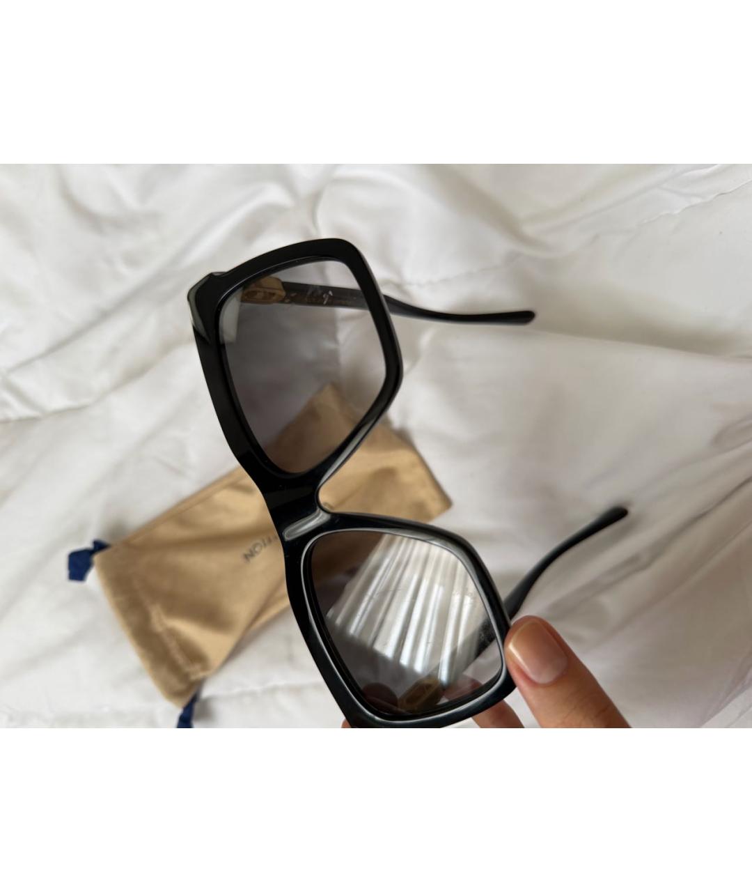 LOUIS VUITTON Черные пластиковые солнцезащитные очки, фото 3