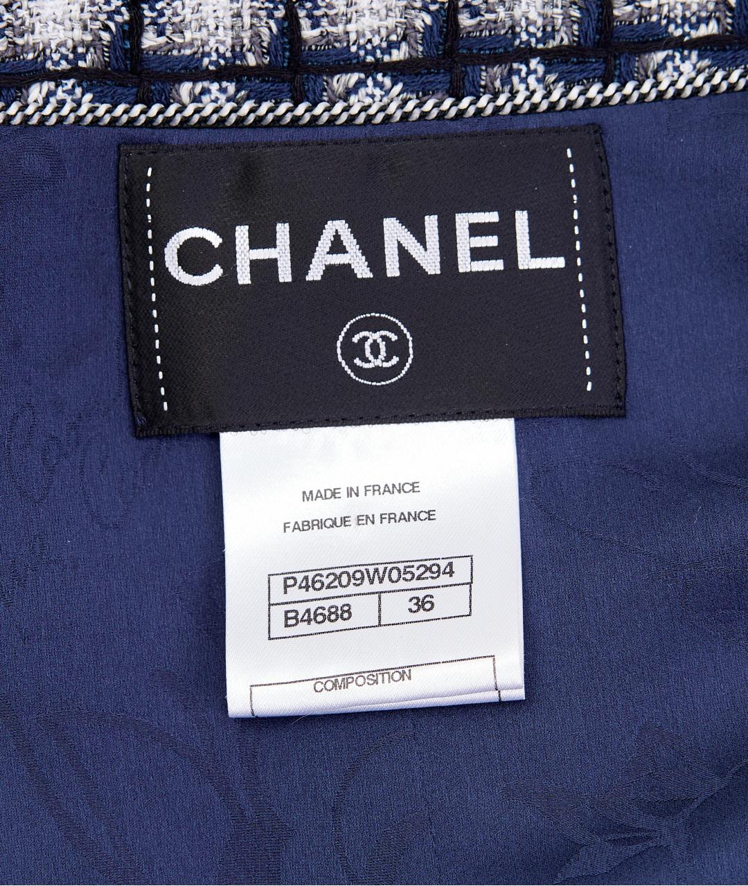 CHANEL Синее вискозное повседневное платье, фото 5