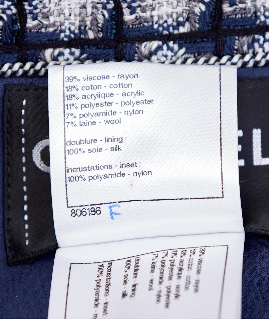 CHANEL Синее вискозное повседневное платье, фото 6