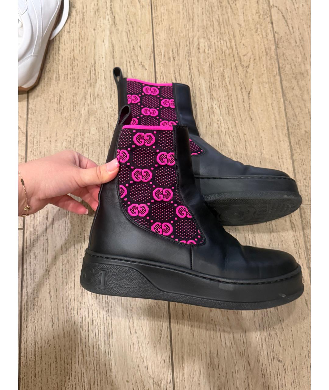 GUCCI Черные полусапоги, фото 5