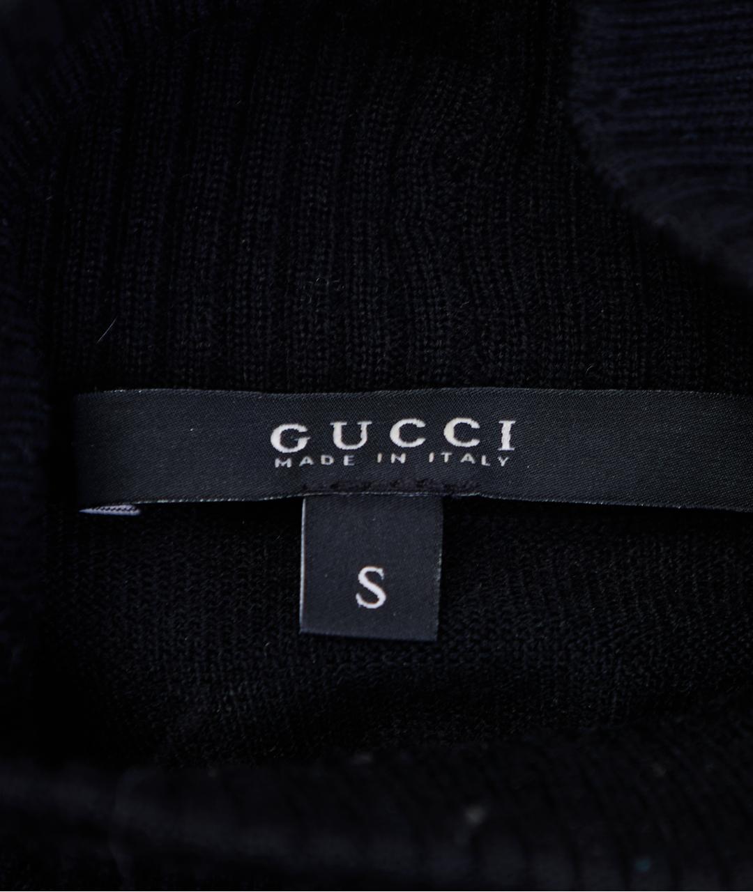 GUCCI Черный кашемировый джемпер / свитер, фото 2