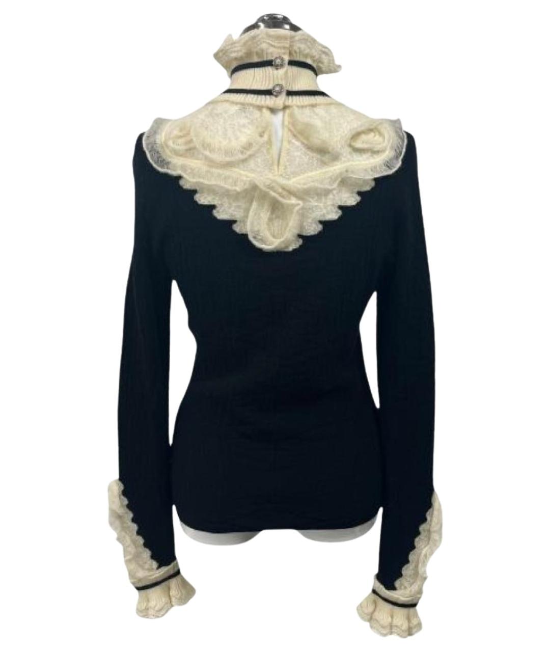 CHANEL Черный шерстяной джемпер / свитер, фото 2