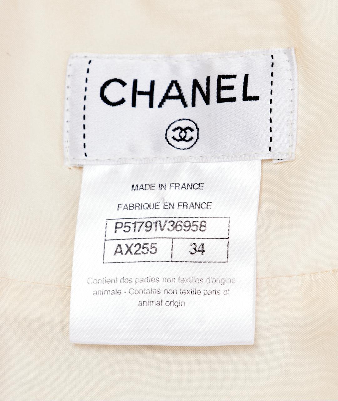 CHANEL Белый шерстяной костюм с юбками, фото 8