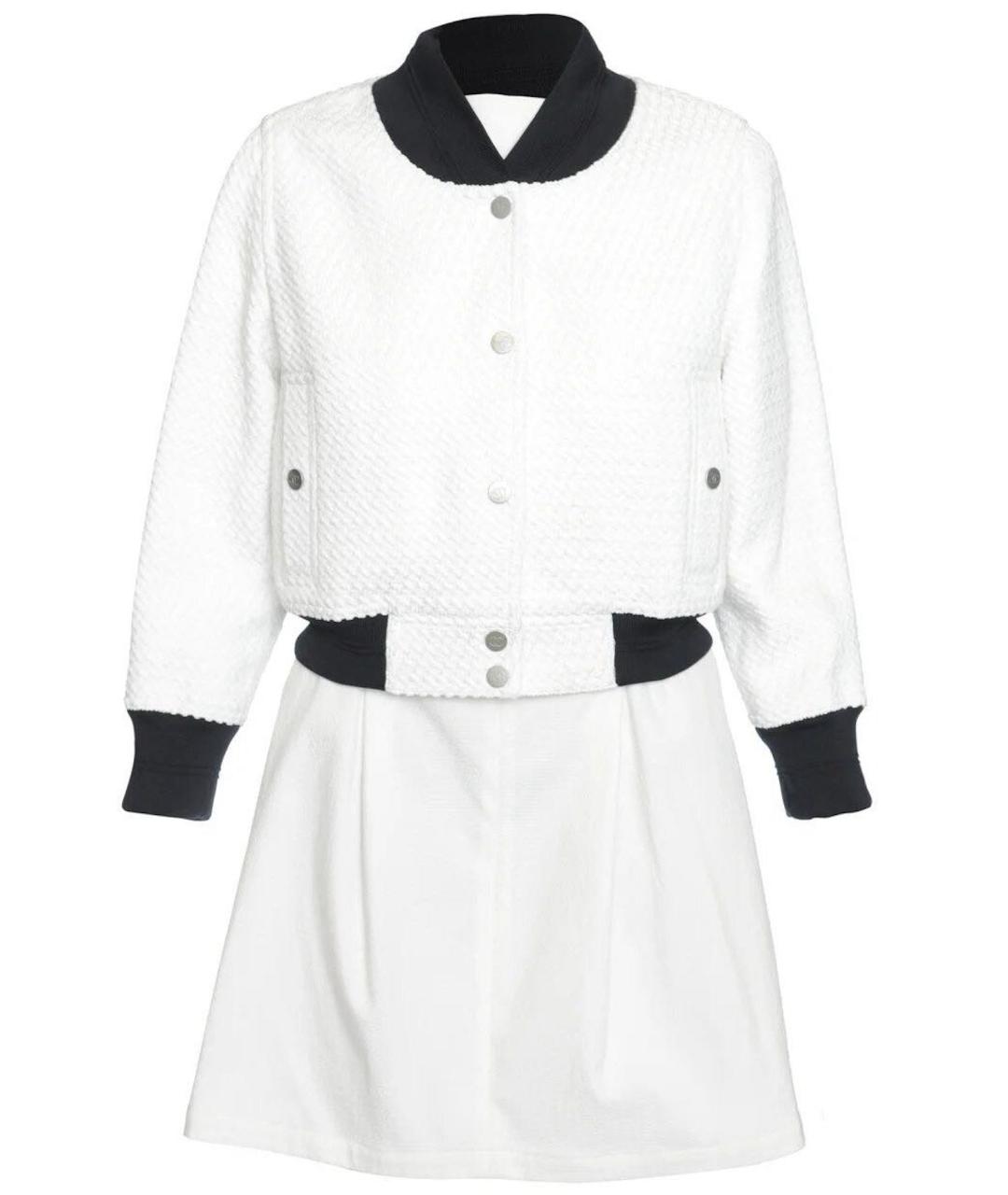 CHANEL Белый хлопковый костюм с юбками, фото 6