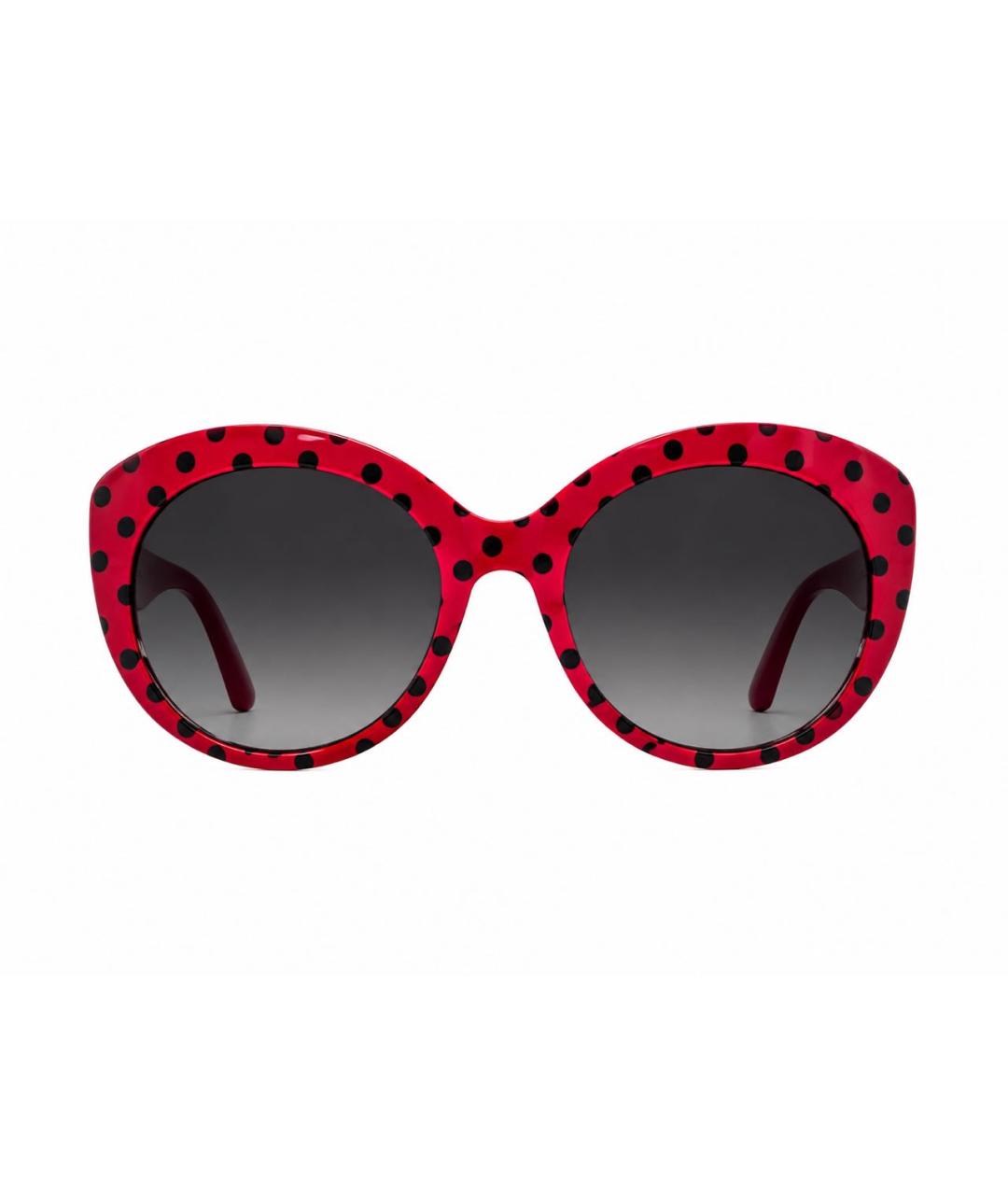 DOLCE&GABBANA Красные пластиковые солнцезащитные очки, фото 1