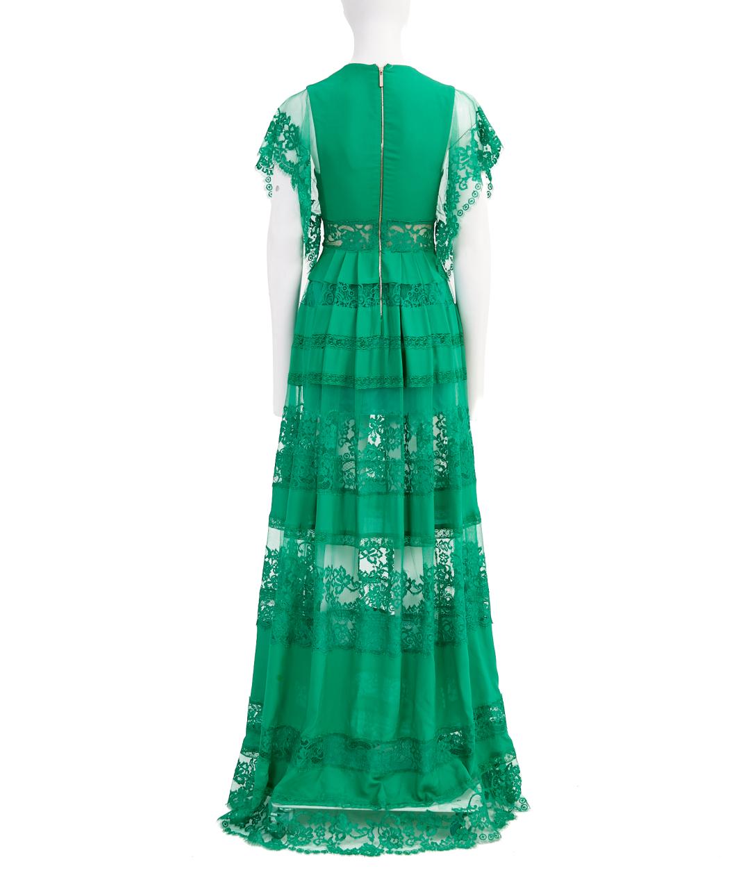 ELIE SAAB Зеленое хлопковое вечернее платье, фото 2