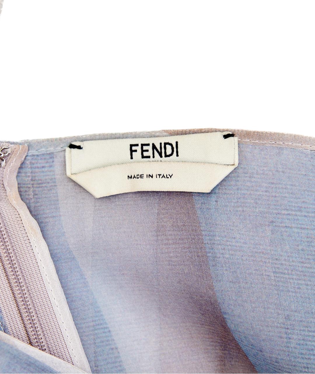 FENDI Розовое шелковое вечернее платье, фото 3