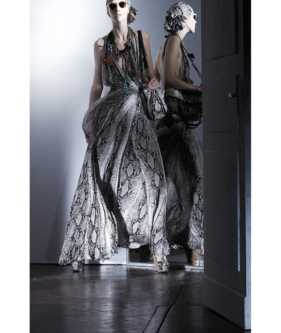 LANVIN Бежевое шелковое вечернее платье, фото 5